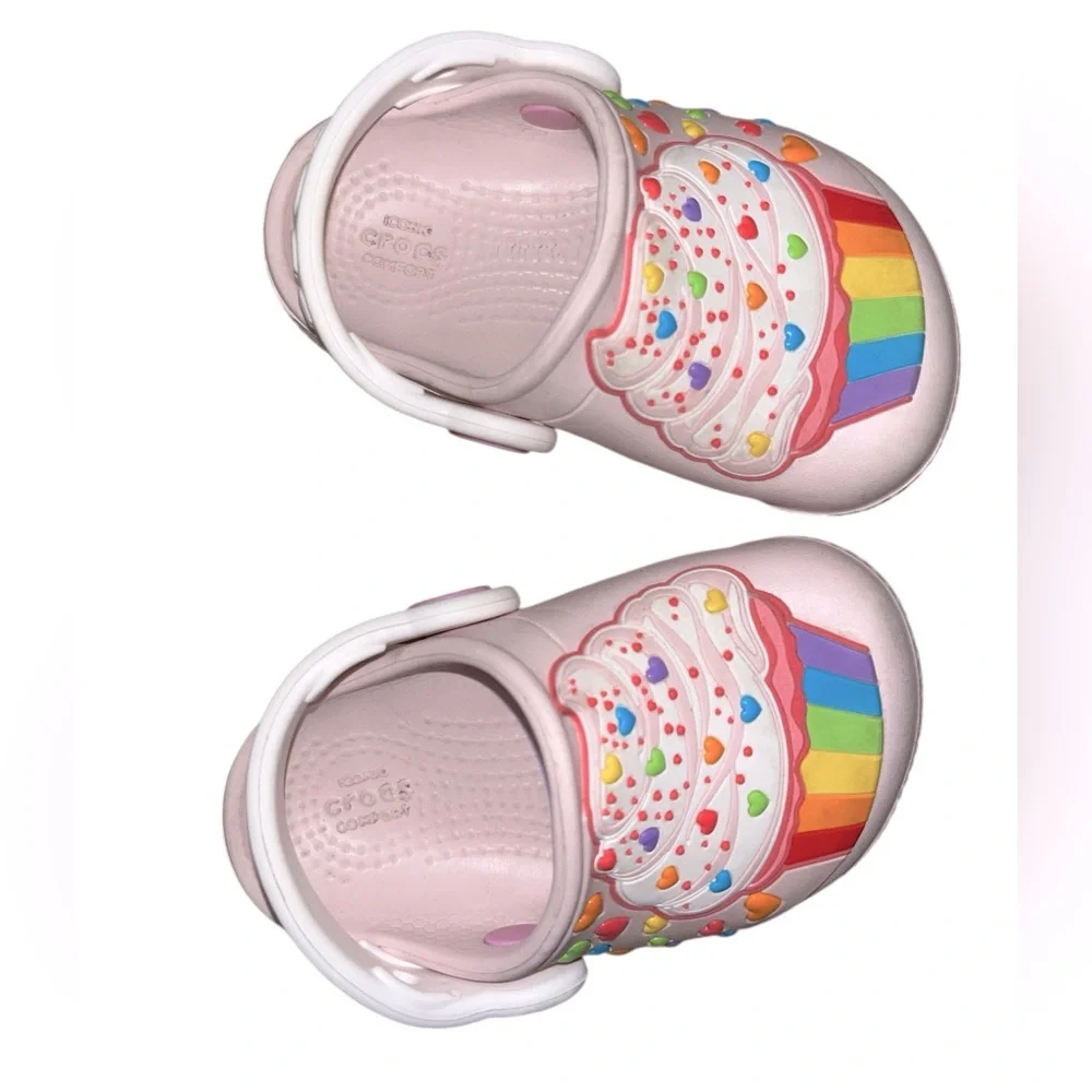 Baby Girl Colorful Cupcake Crocs